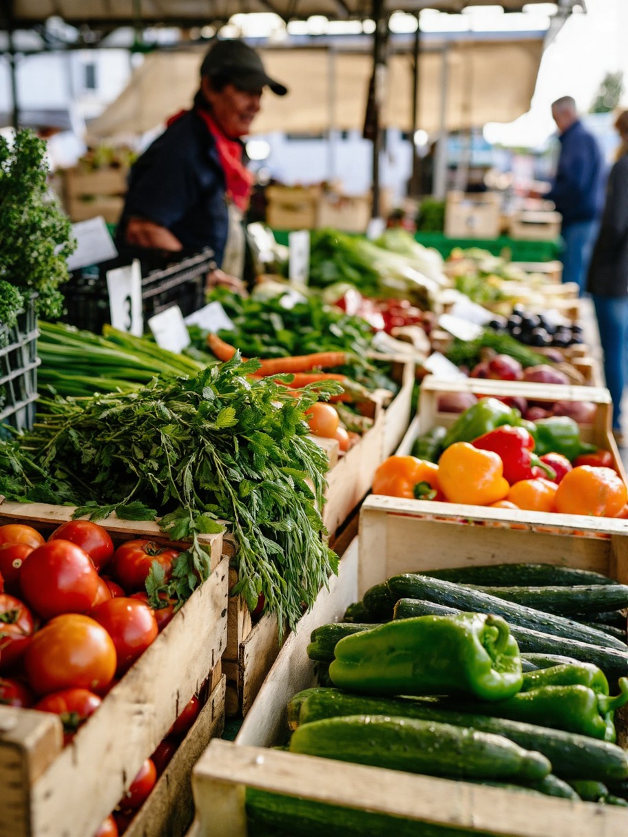 Fresh Produce at Morning Market — AI generated image