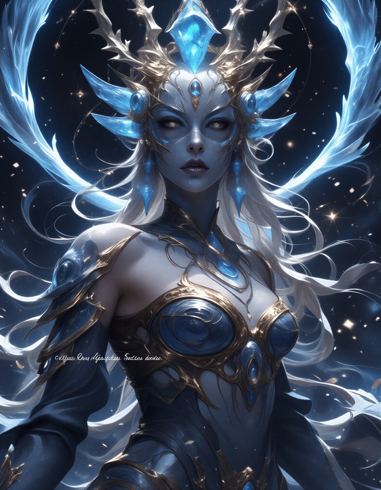 Celestial Weaver in Cosmic Void — AI generated image