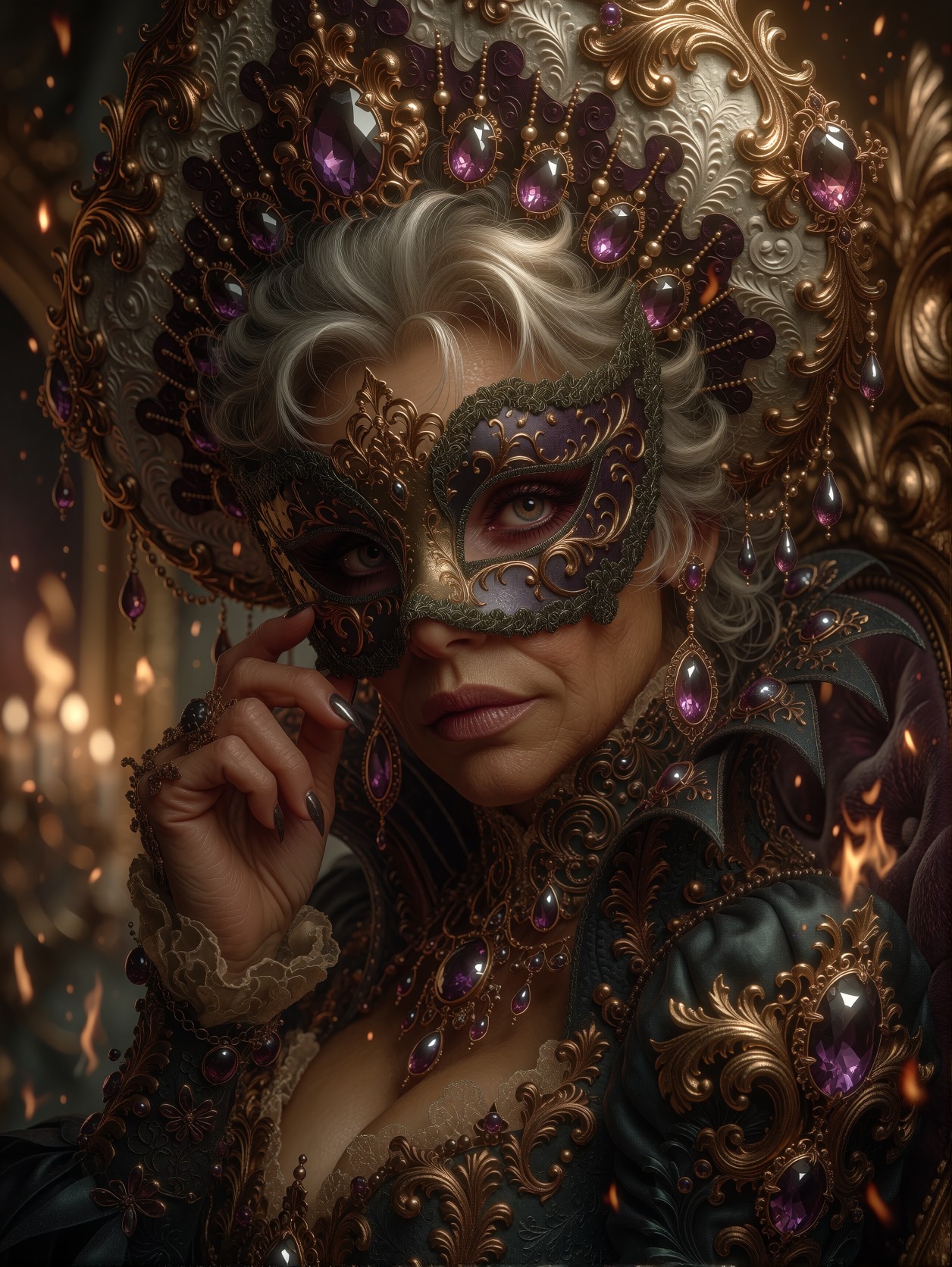 Fantastical Renaissance Masquerade — AI generated image