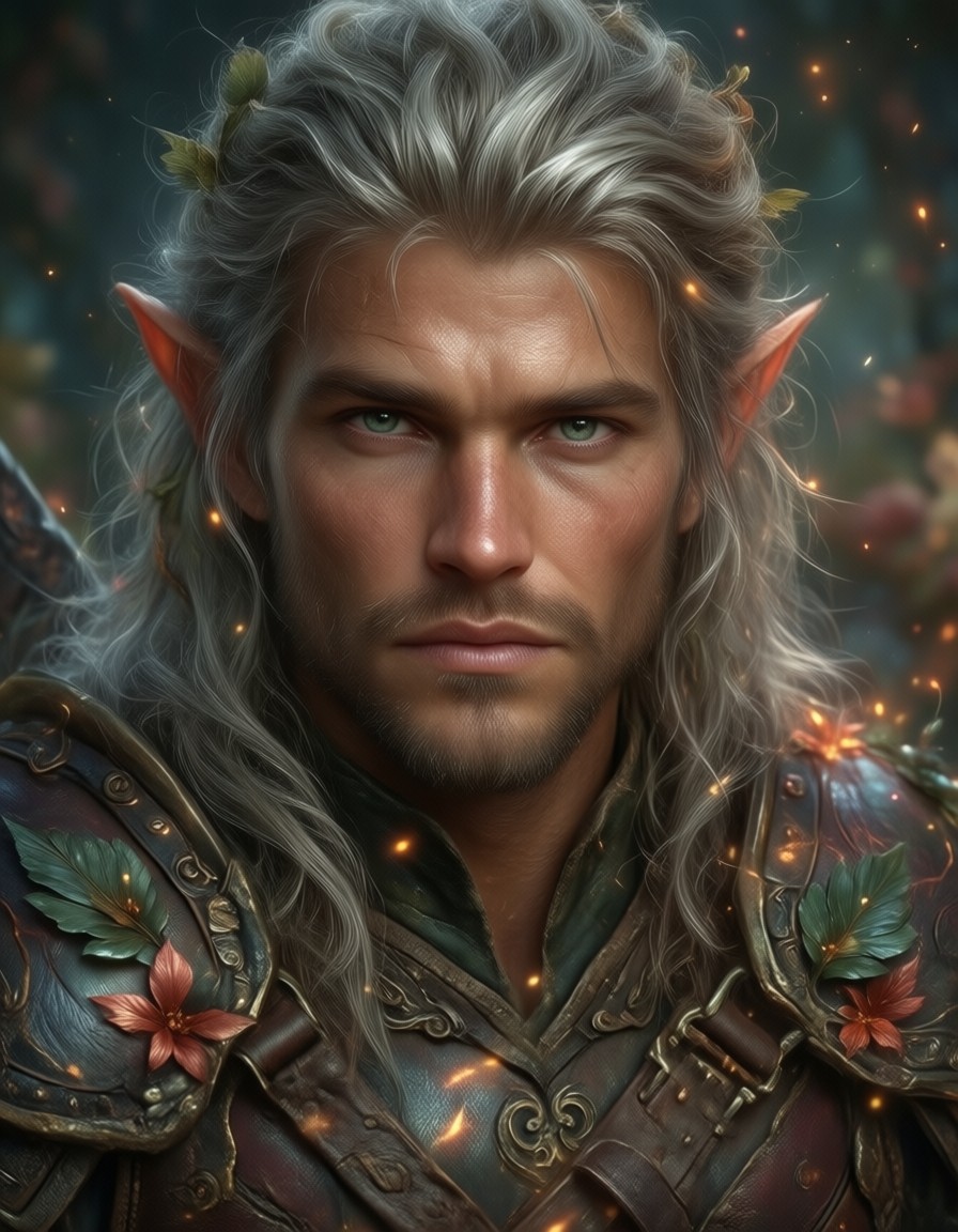 Fantasy Ranger Avatar in Leather Armor — AI generated image