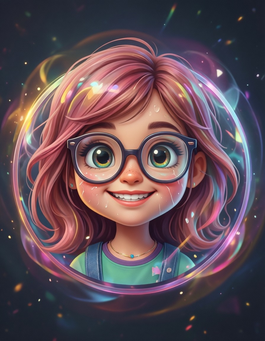 Cute Cartoon Girl Avatar — AI generated image
