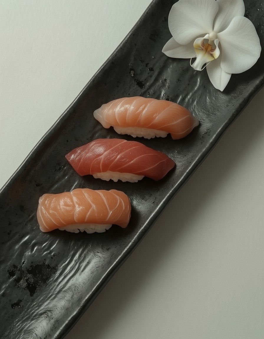 Minimalist Sushi Composition — AI generated image