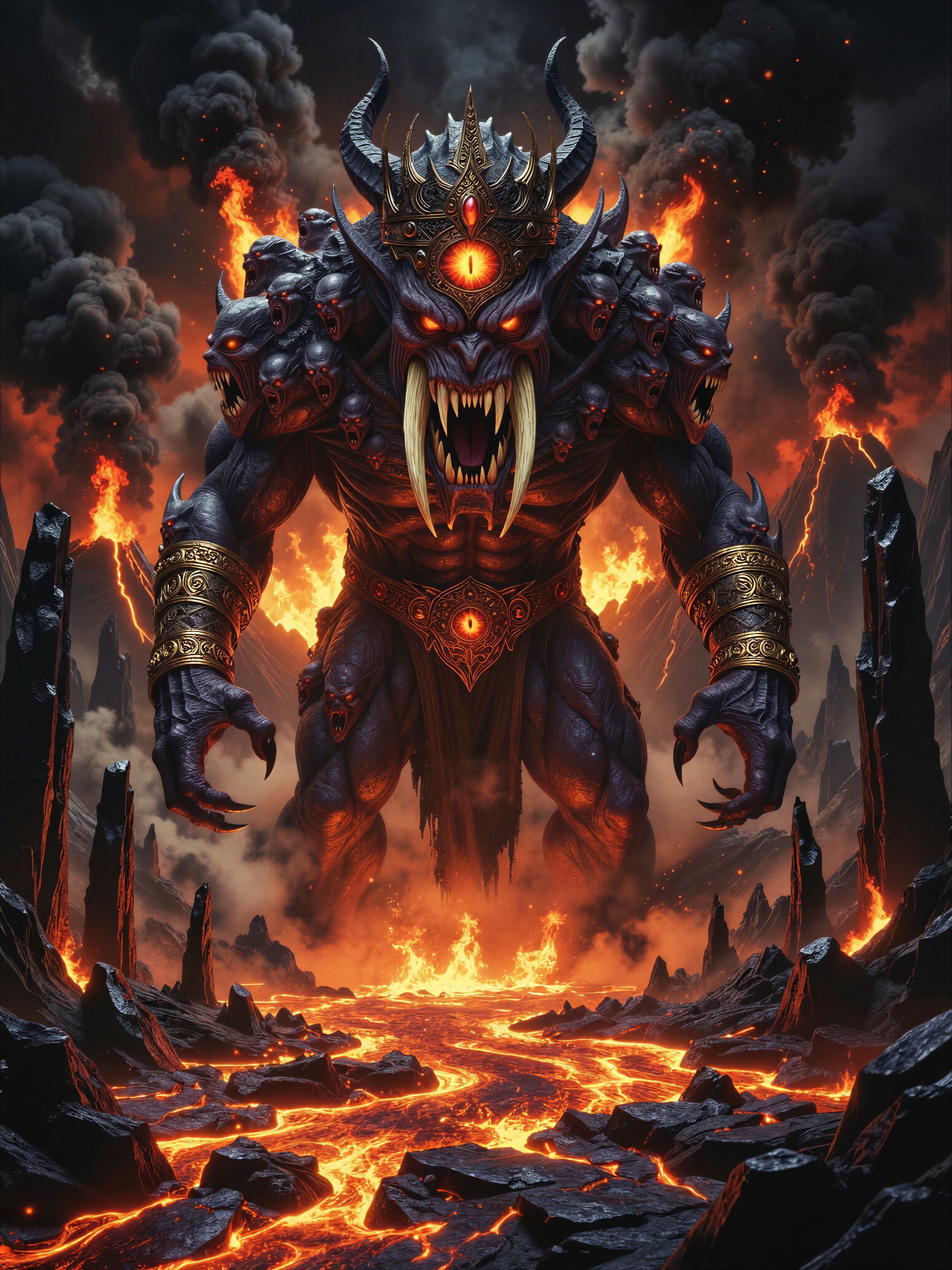 Ancient Demon God Awakens — AI generated image