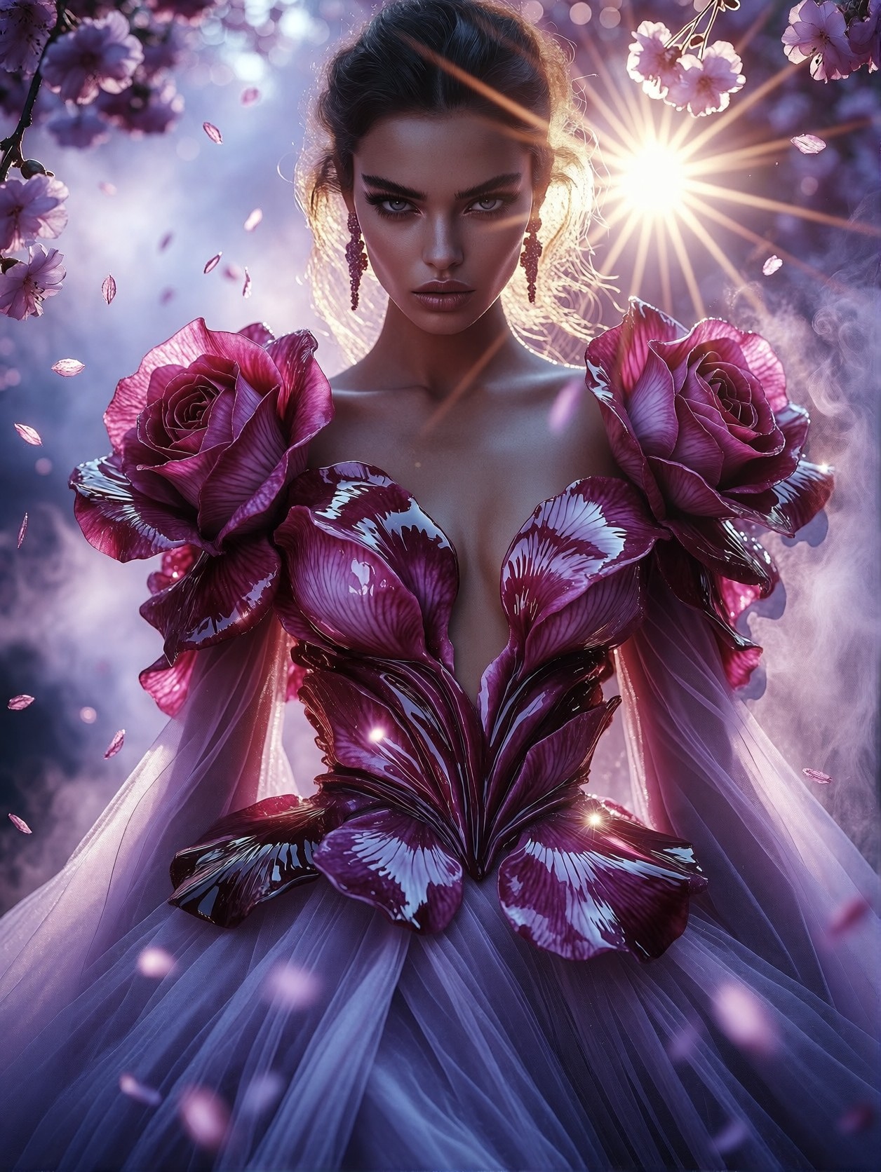 Cinematic High-Fashion Portrait — AI generated image