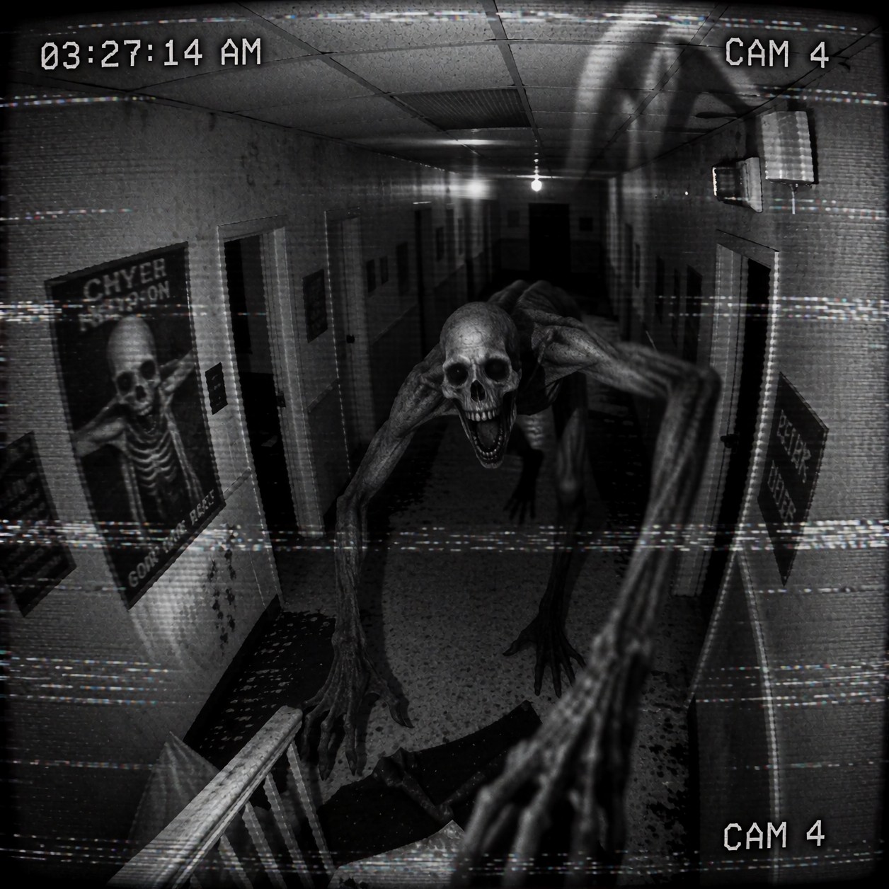 Analog Horror Ceiling Figure — AI generated image
