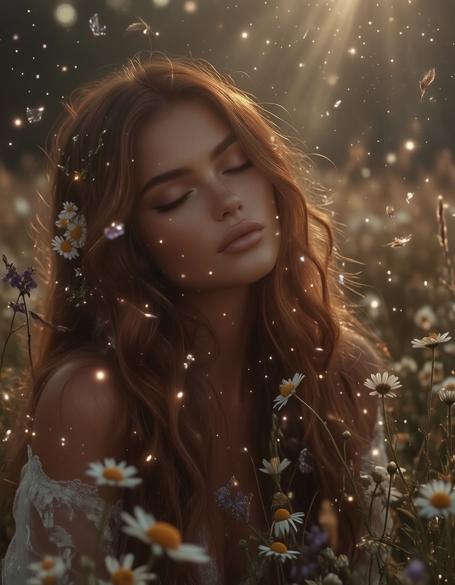 Ethereal Meadow Glow — AI generated image