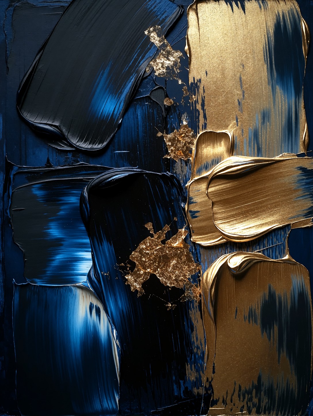 Abstract Expressionism Textured Canvas — AI generated image