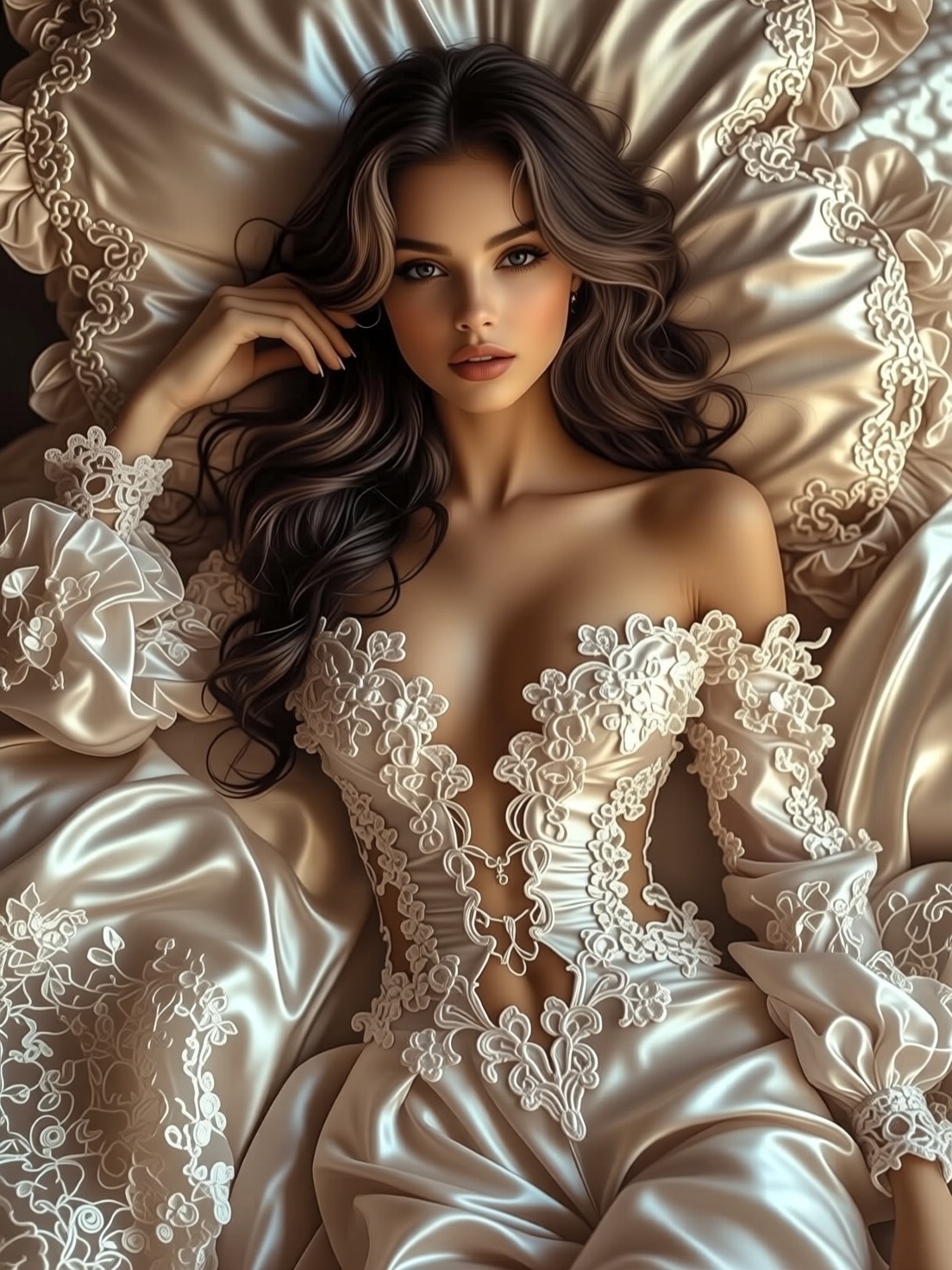 Gothic Grandeur Female Model — AI generated image