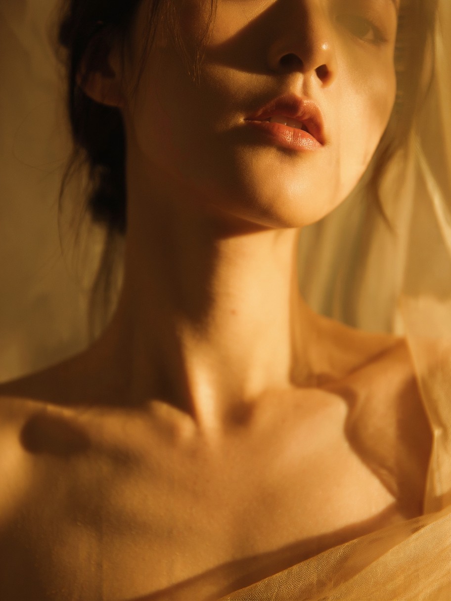 Sensual Portrait in Warm Light — AI generated image