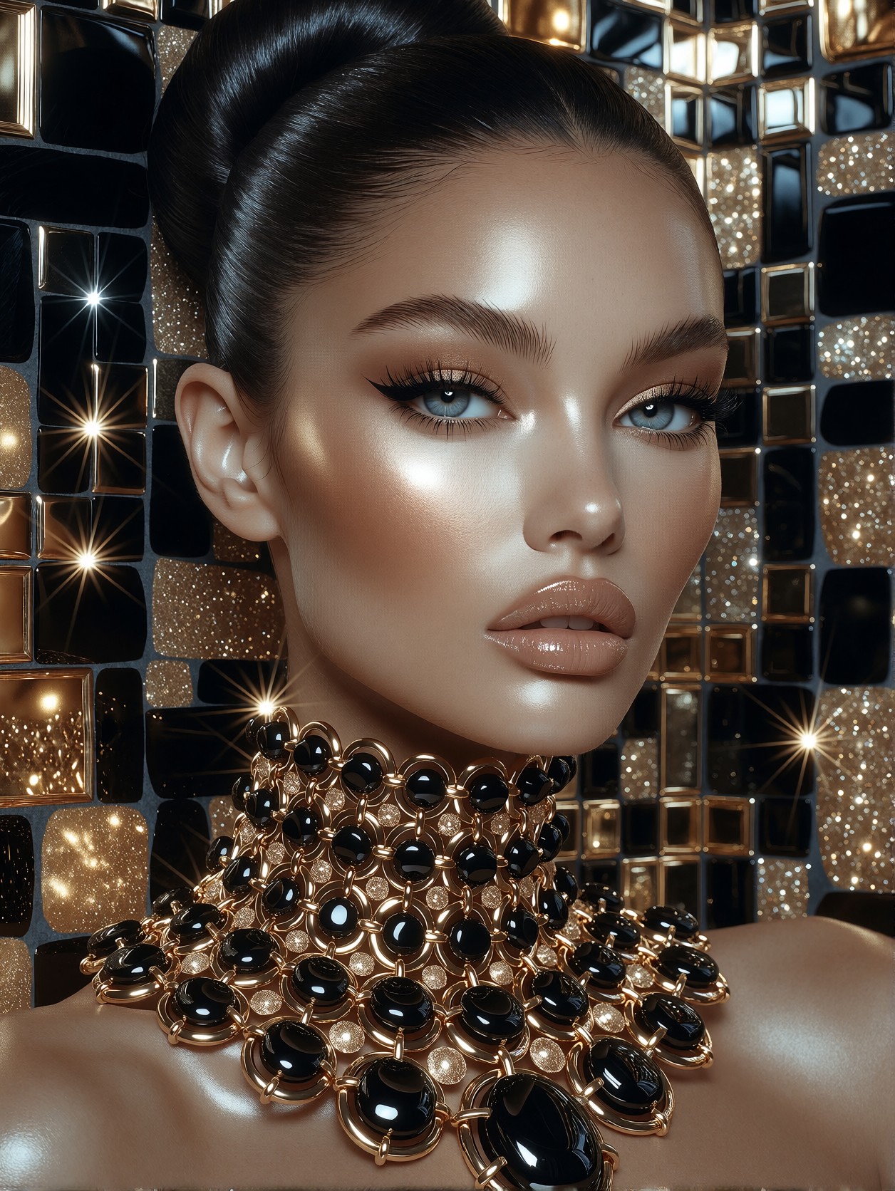 Vogue Opulent Glamour Portrait — AI generated image