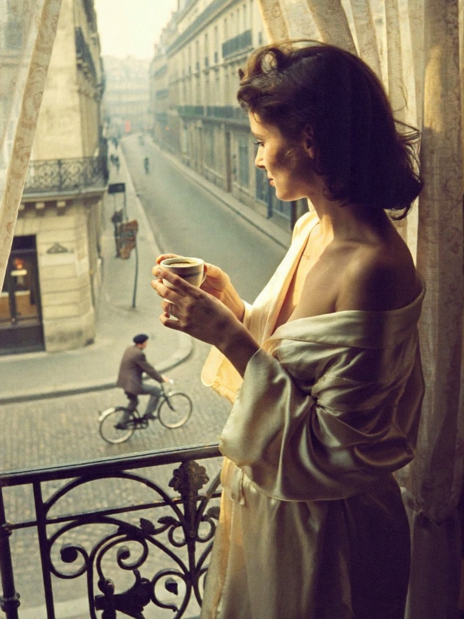 Vintage Paris Balcony in Soft Light — AI generated image