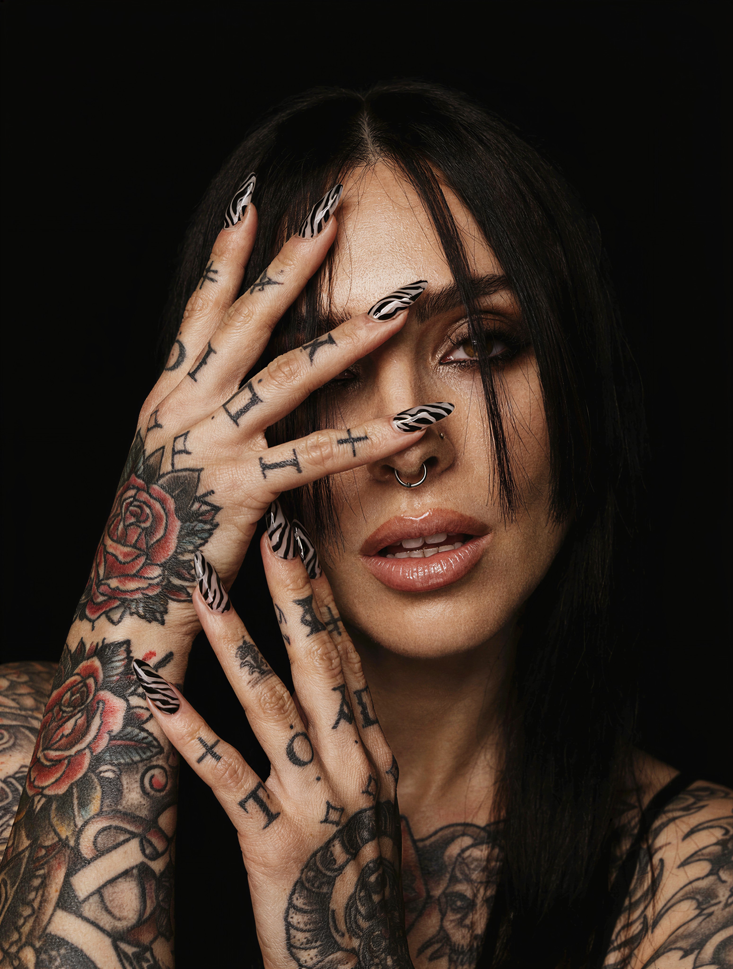 Emotional Gothic Glamour Portrait — AI generated image