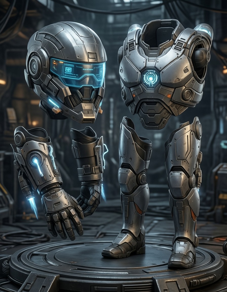 Sci-Fi Armor Collection — AI generated image