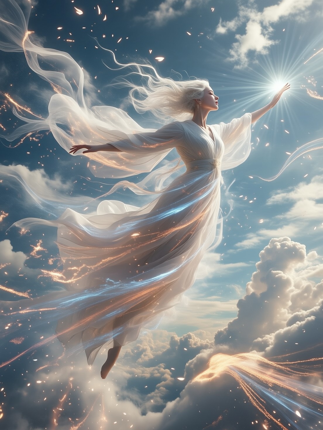 Ethereal Sky Spirits — AI generated image