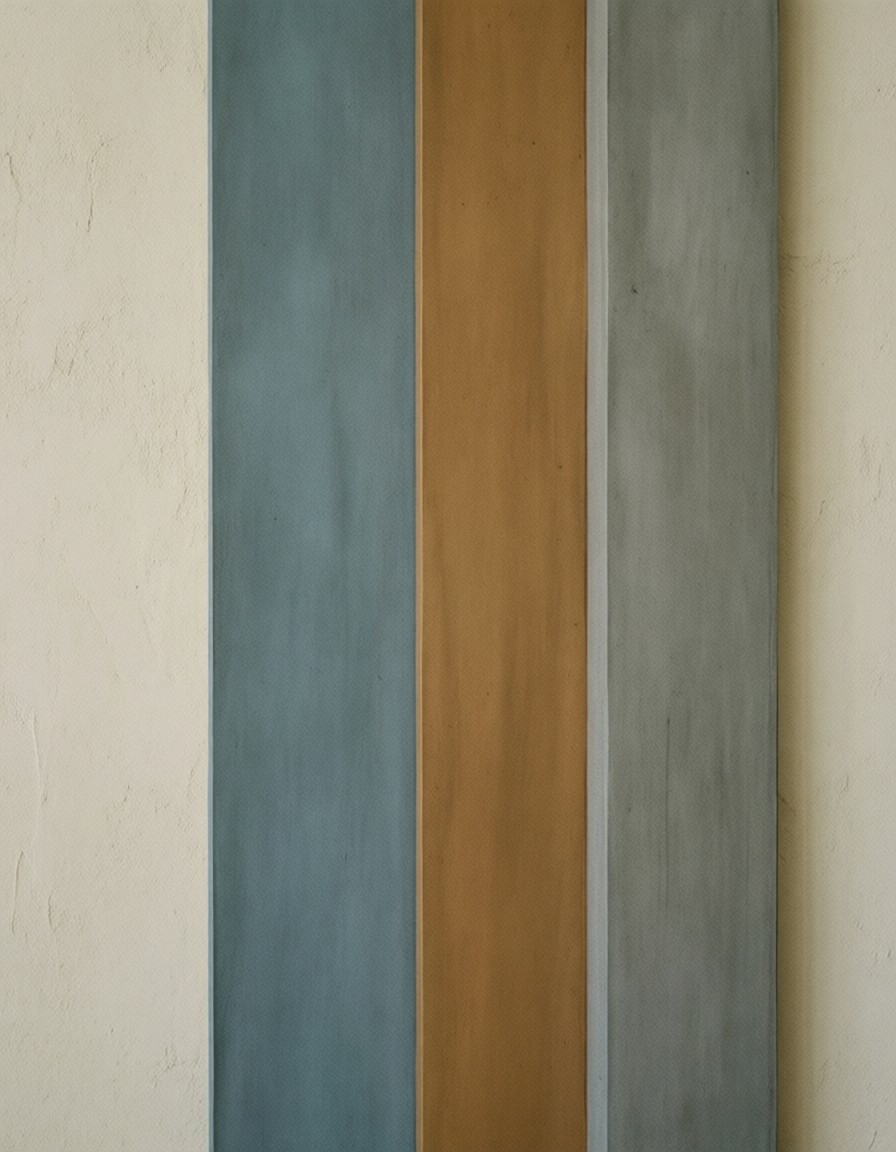 Balanced Vertical Lines in Muted Hues — AI generated image