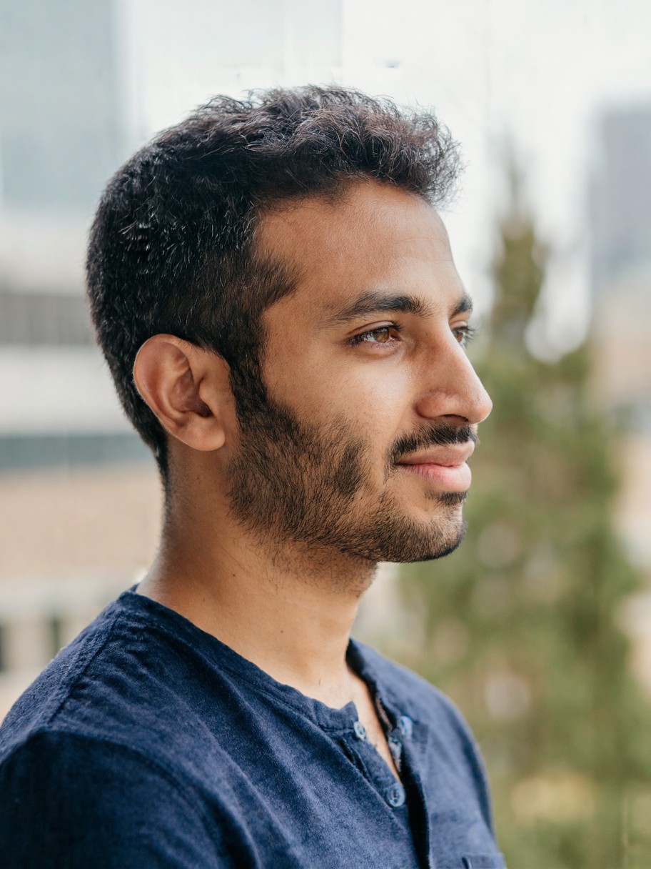 Kind-Eyed Man with Stubble — AI generated image